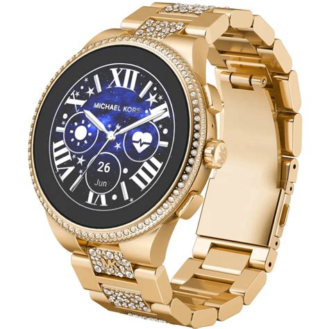 michael kors goud horloge|michael kors horloge dames smartwatch.